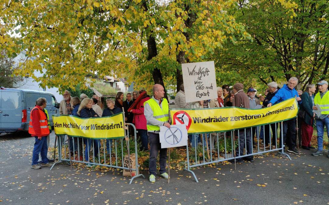 Mahnwache in Nussdorf am 14. Oktober 2025
